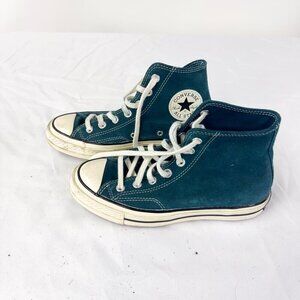 CHUCK TAYLOR CONVERSE TURQUOISE BLUE SUEDE SHOES 70S STYLE SIZE 6.5